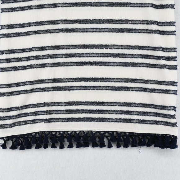 Vince Camuto Womens Striped Fringe Tassel Trim Sleeveless Knit Short Dress - Picture 5 of 7